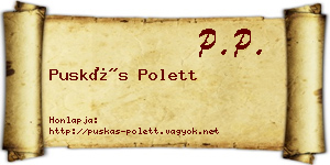 Puskás Polett névjegykártya